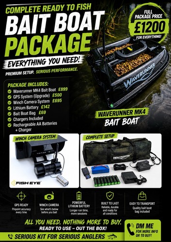 Waverunner bait boat with - waverunner,